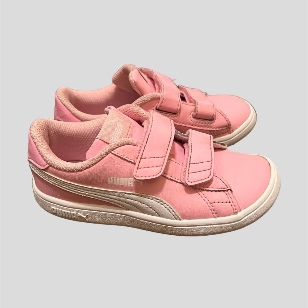 Puma size 10C pink sneakers